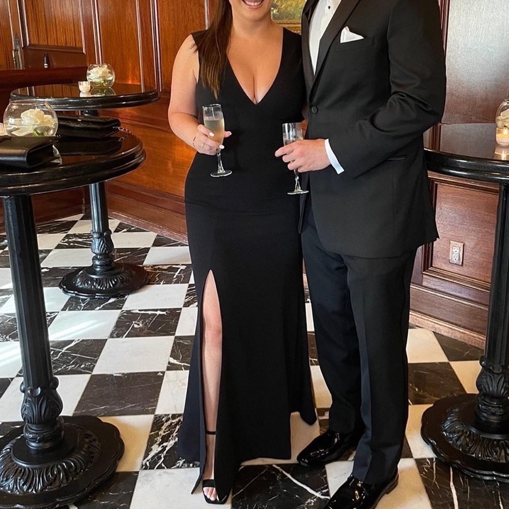 Dress the Population Black Gown
